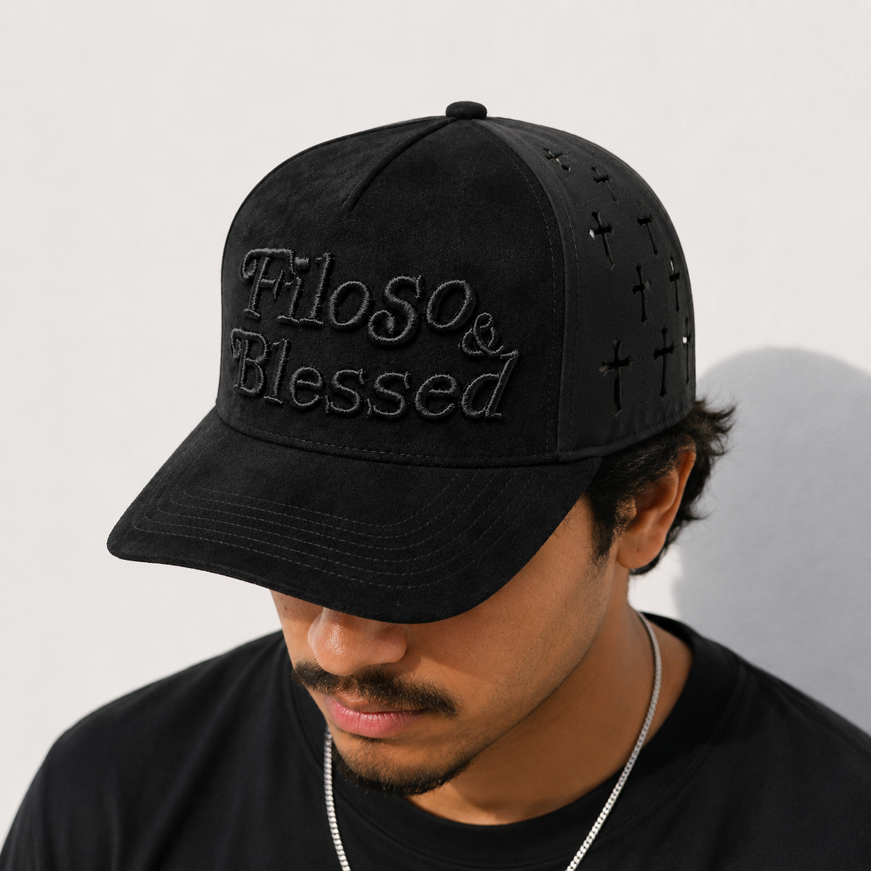 Filoso And Blessed Suede Snapback
