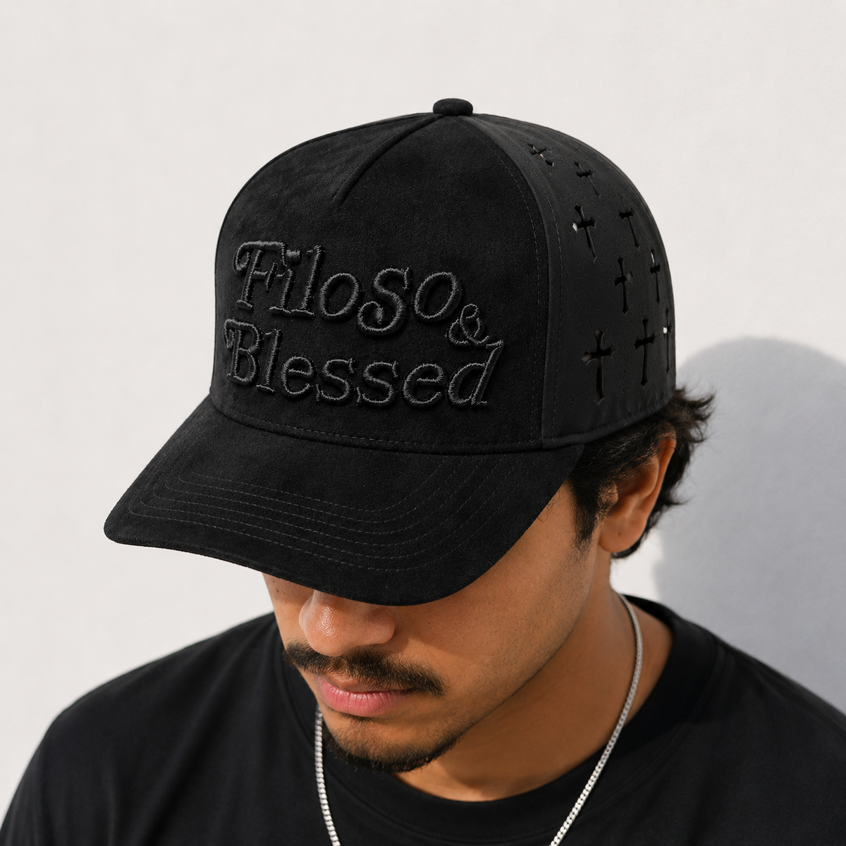 Filoso And Blessed Suede Snapback